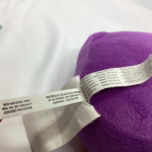 Plush Craft Fabric by Number Owl Decorative Pillow Purple Pink Rainbow Crafting - Picture 6 of 11